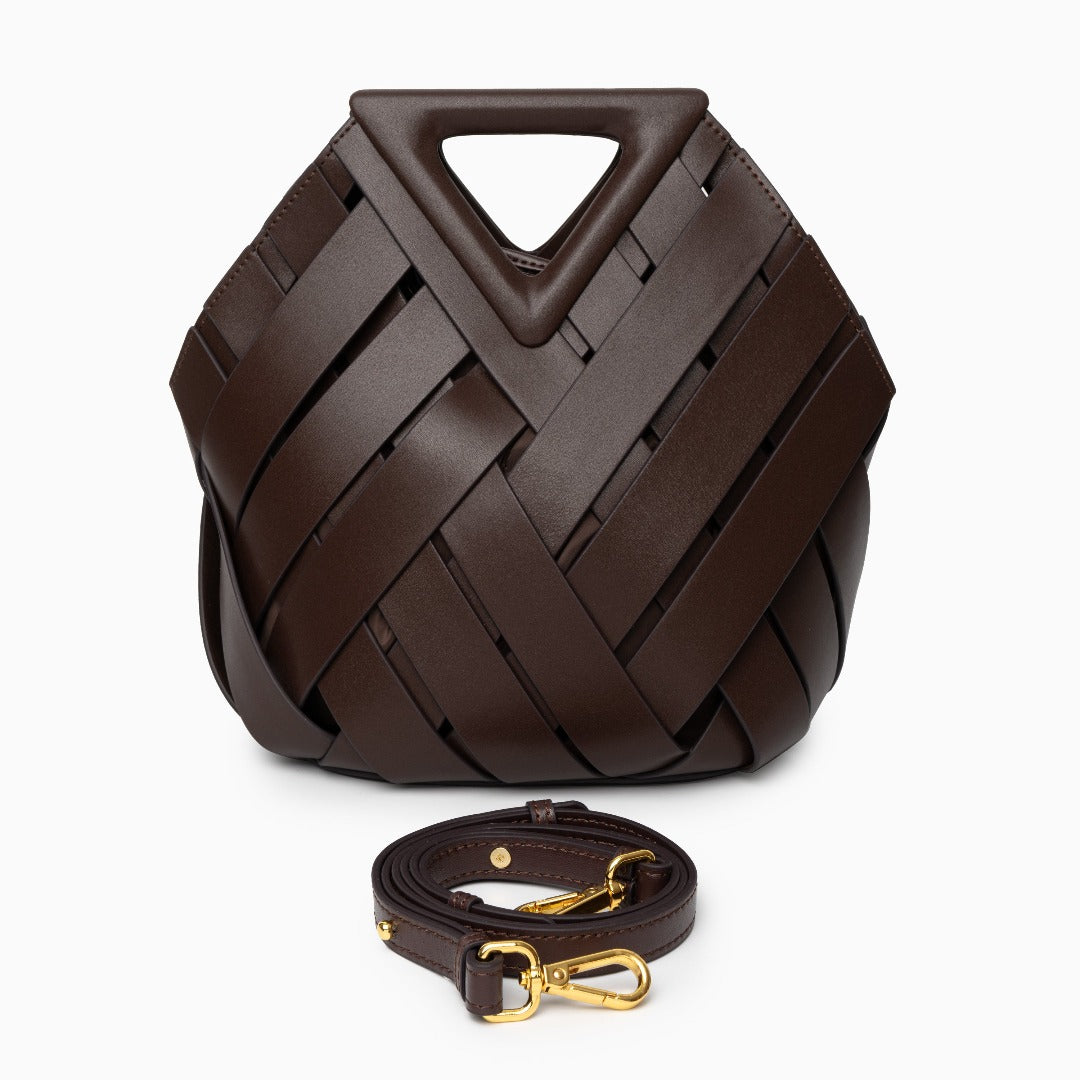 Mocha Weave Handbag – FIORENE