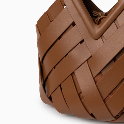Mocha Weave Handbag – FIORENE