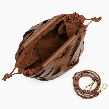 Mocha Weave Handbag – FIORENE