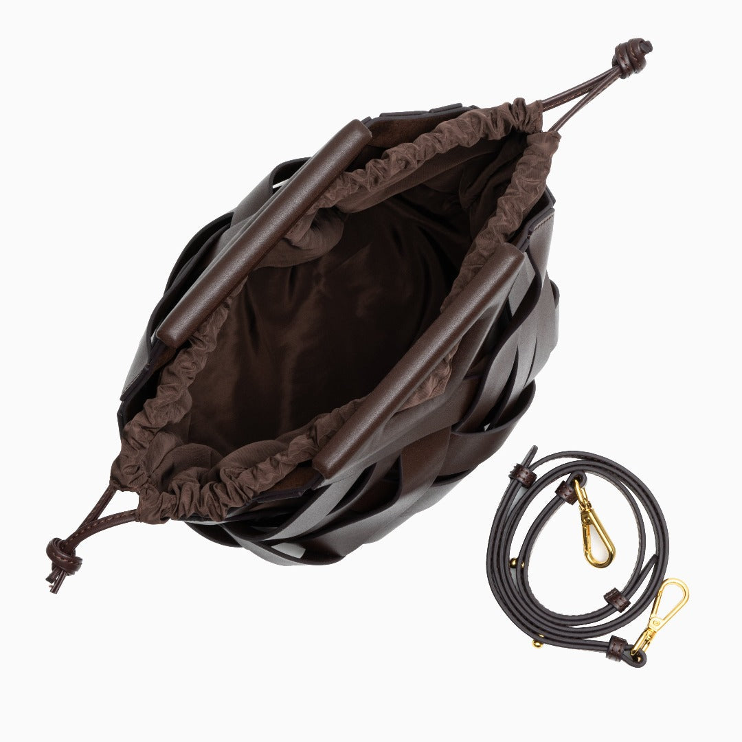 Mocha Weave Handbag – FIORENE