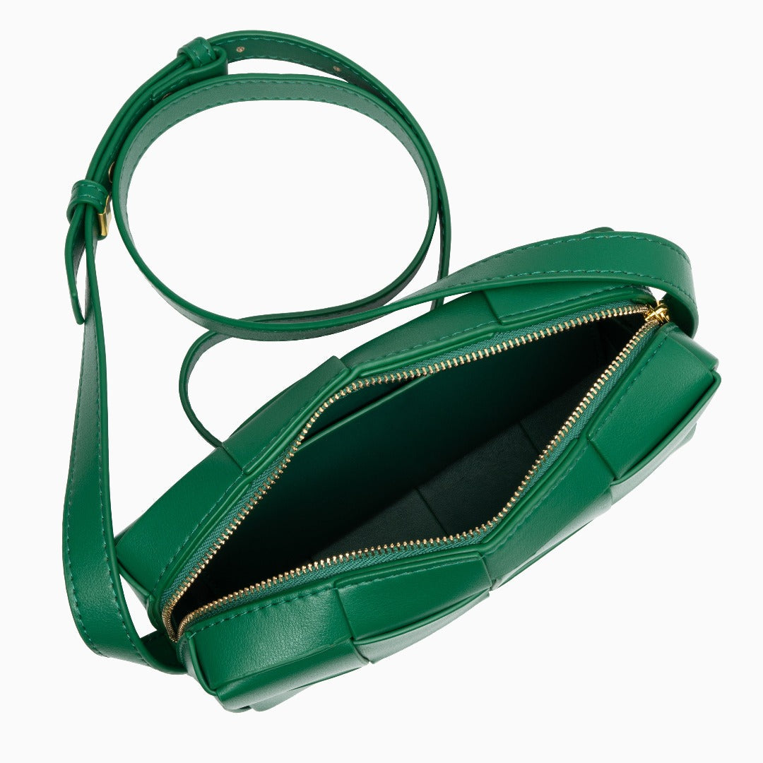 Latte Grid Mini Shoulder Bag – FIORENE