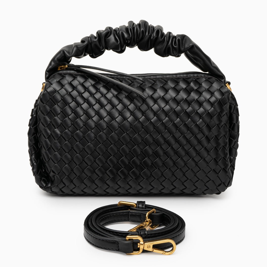 Onyx Woven Handbag – FIORENE
