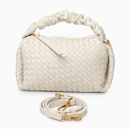 Blush Woven Soft Handbag – FIORENE