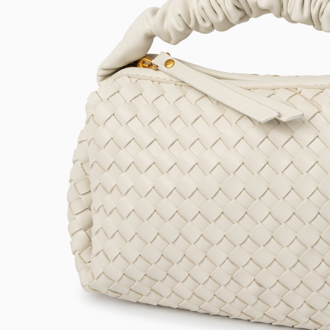 Blush Woven Soft Handbag – FIORENE