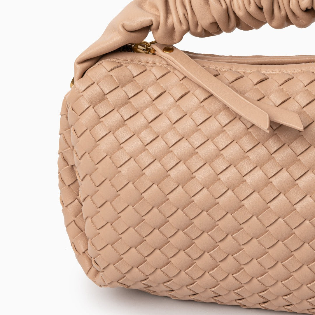 Blush Woven Soft Handbag – FIORENE