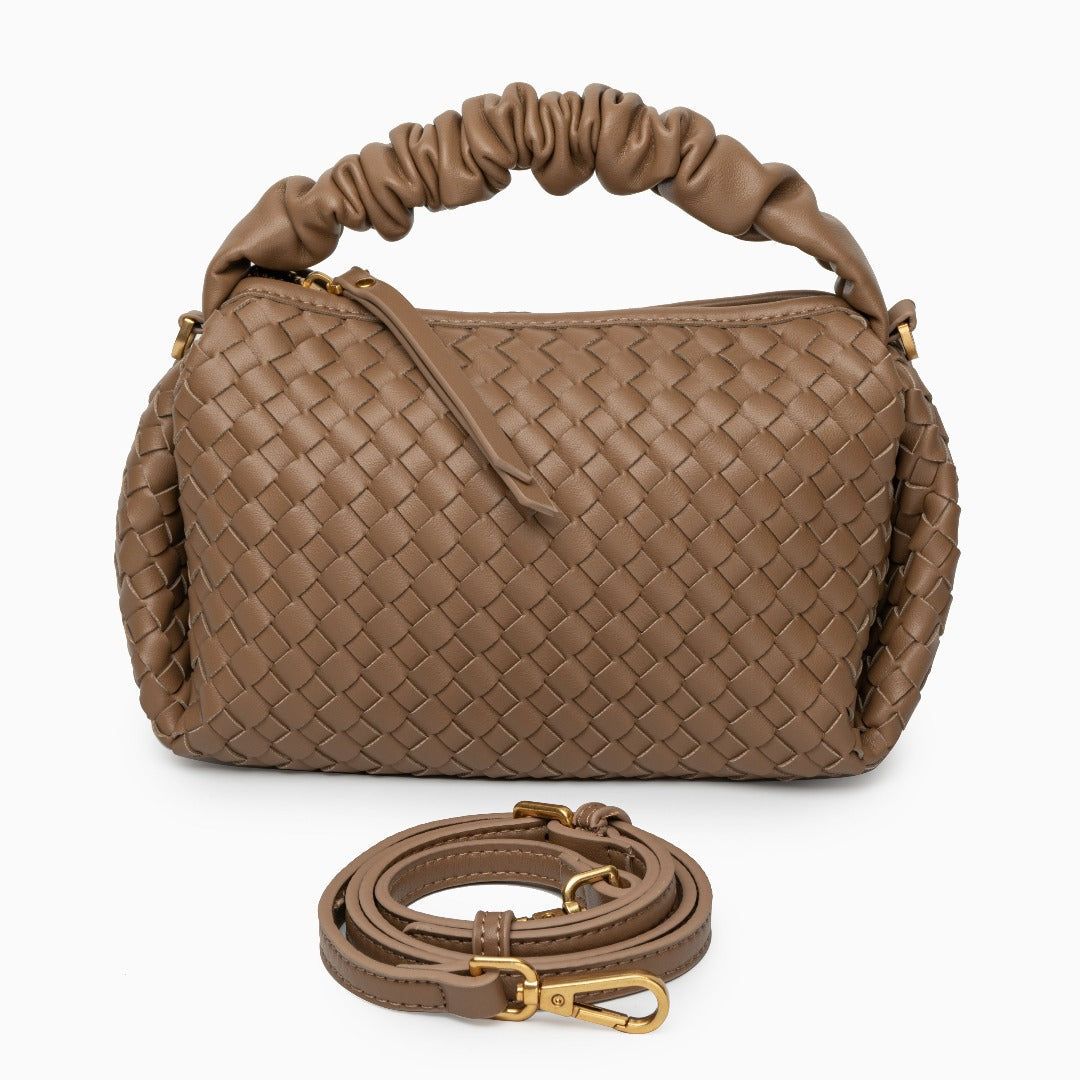 Blush Woven Soft Handbag – FIORENE