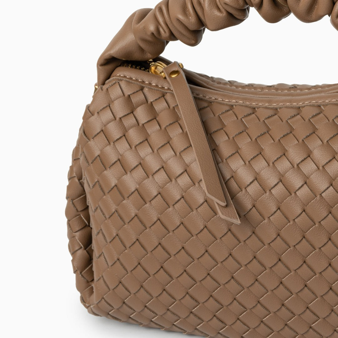 Blush Woven Soft Handbag – FIORENE