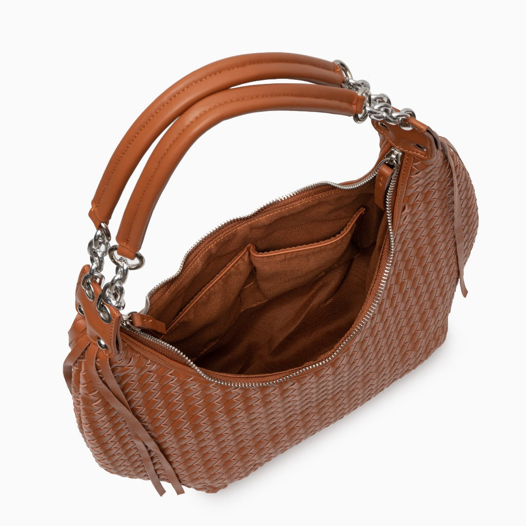Chestnut Fringe Shoulder Bag – FIORENE