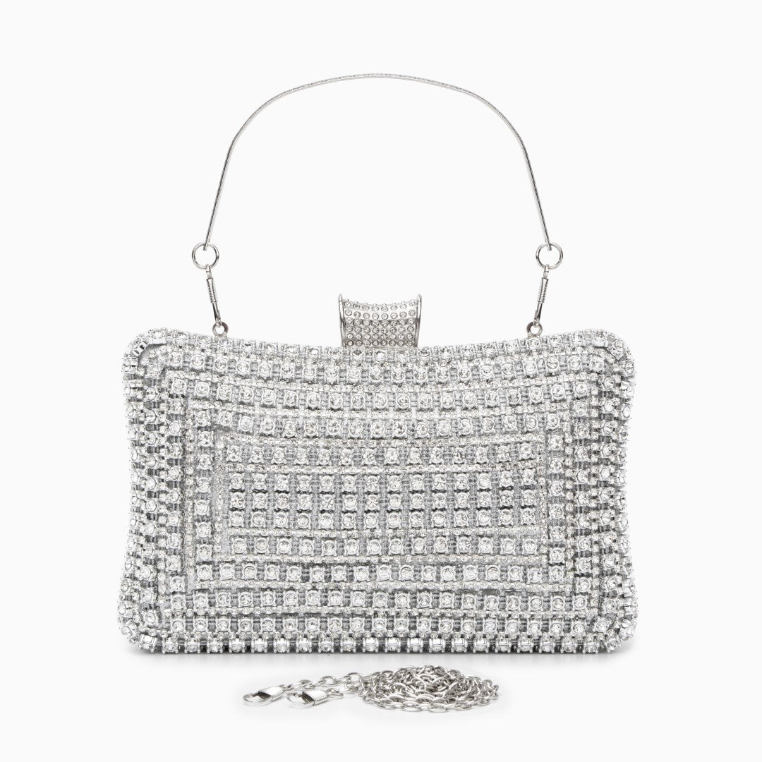 Radiant Crystal Box Clutch – FIORENE