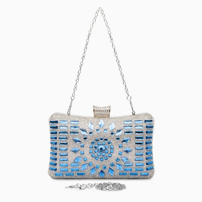 Sapphire Radiance Mosaic Clutch – FIORENE