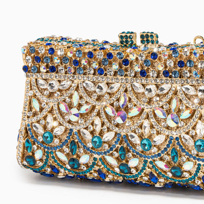 Sapphire Gilded Radiance Clutch – FIORENE