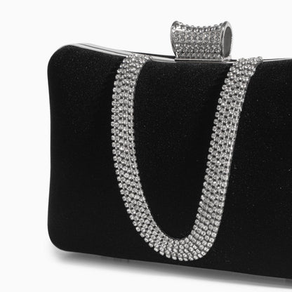 Midnight Crystal Elegance Clutch – FIORENE