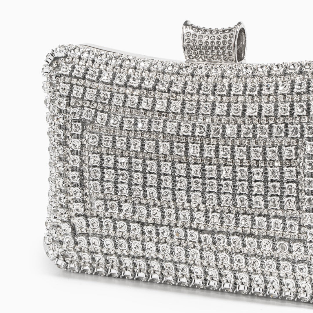 Radiant Crystal Box Clutch – FIORENE