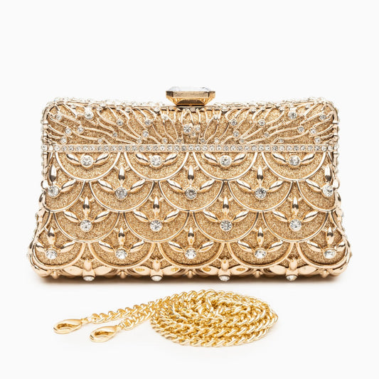 Golden Chandelier Clutch – FIORENE