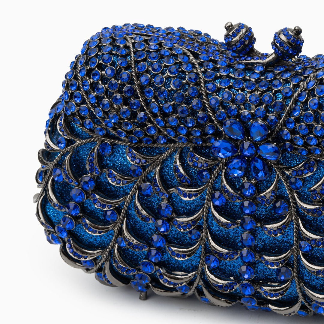 Sapphire Twilight Fan Clutch – FIORENE
