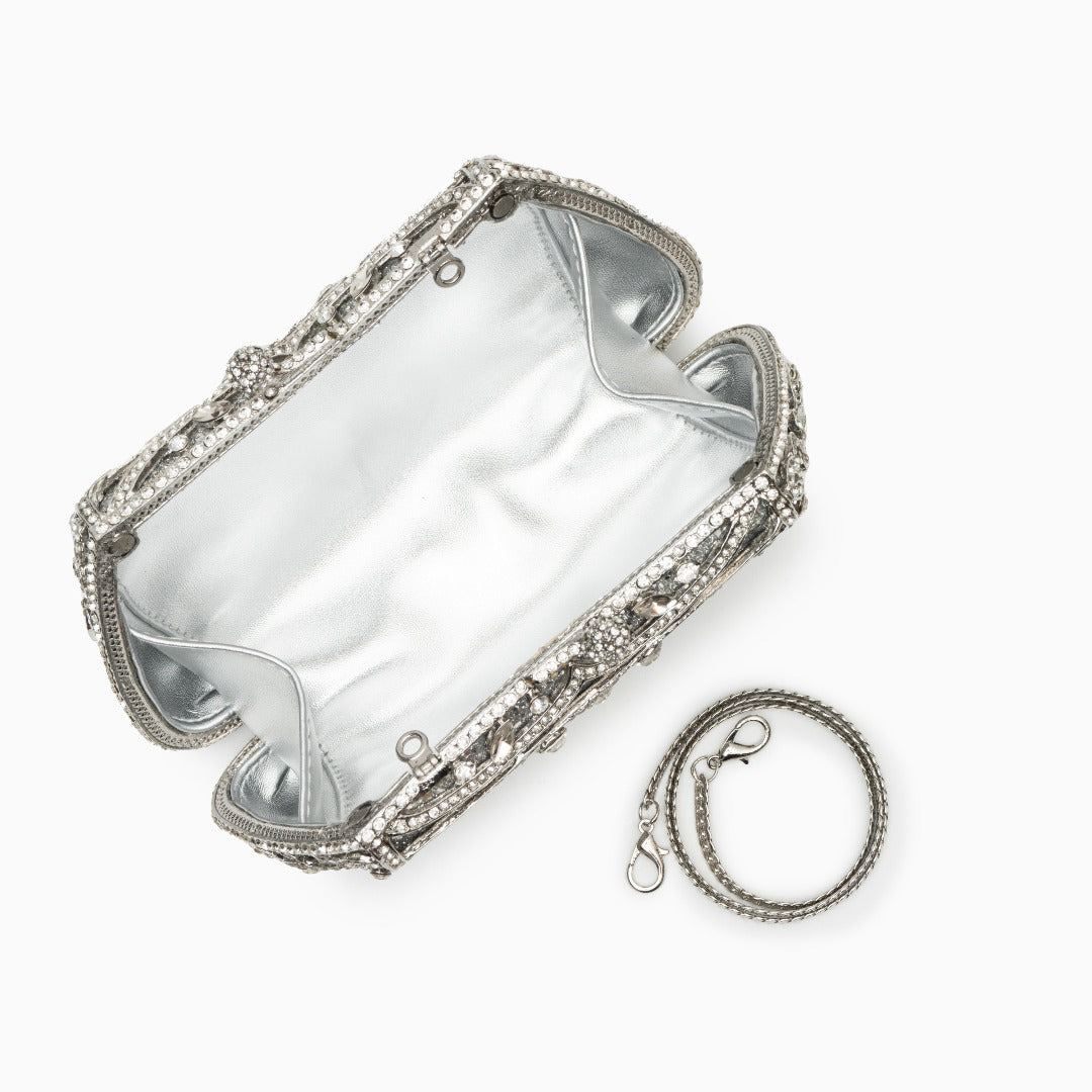 Baroque Frost Crystal Clutch – FIORENE
