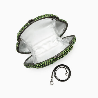 Emerald Bloom Crystal Clutch – FIORENE