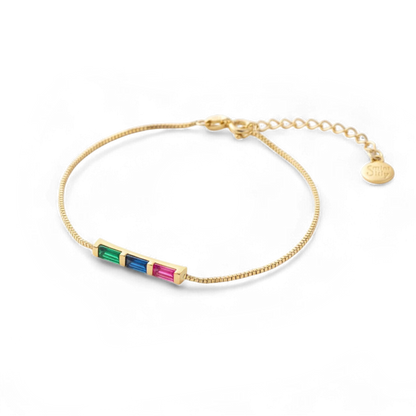 Celeste Baguette Birthstone Bracelet
