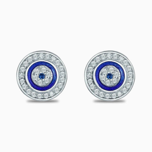 Dazzling Symbolic Evil Eye Earrings – FIORENE