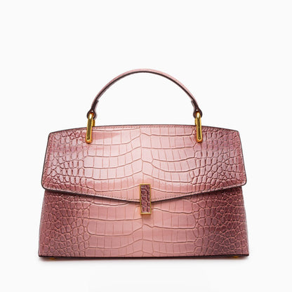 Azure Croco Handbag – FIORENE