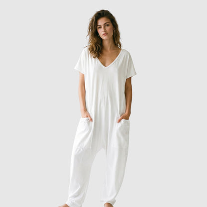 Relaxed Fit Pocket Jumpsuit – FIORENE
