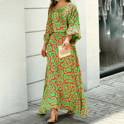 Boho Breeze Printed Lounge Set