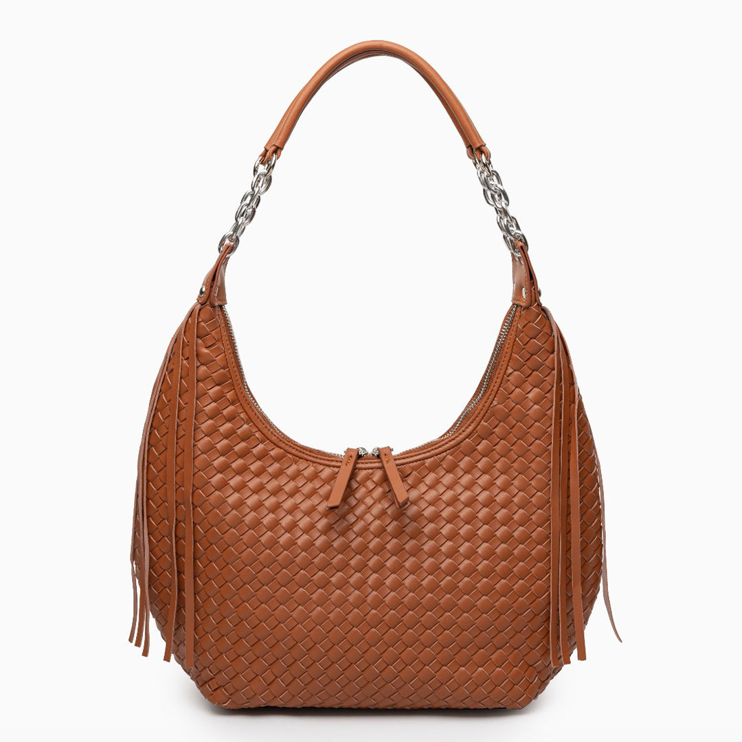 Chestnut Fringe Shoulder Bag – FIORENE