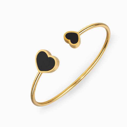 Noire Duet Heart Bracelet – FIORENE