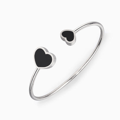 Noire Duet Heart Bracelet – FIORENE