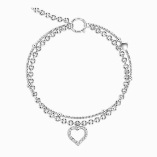 Lucente Heart Anklet – FIORENE