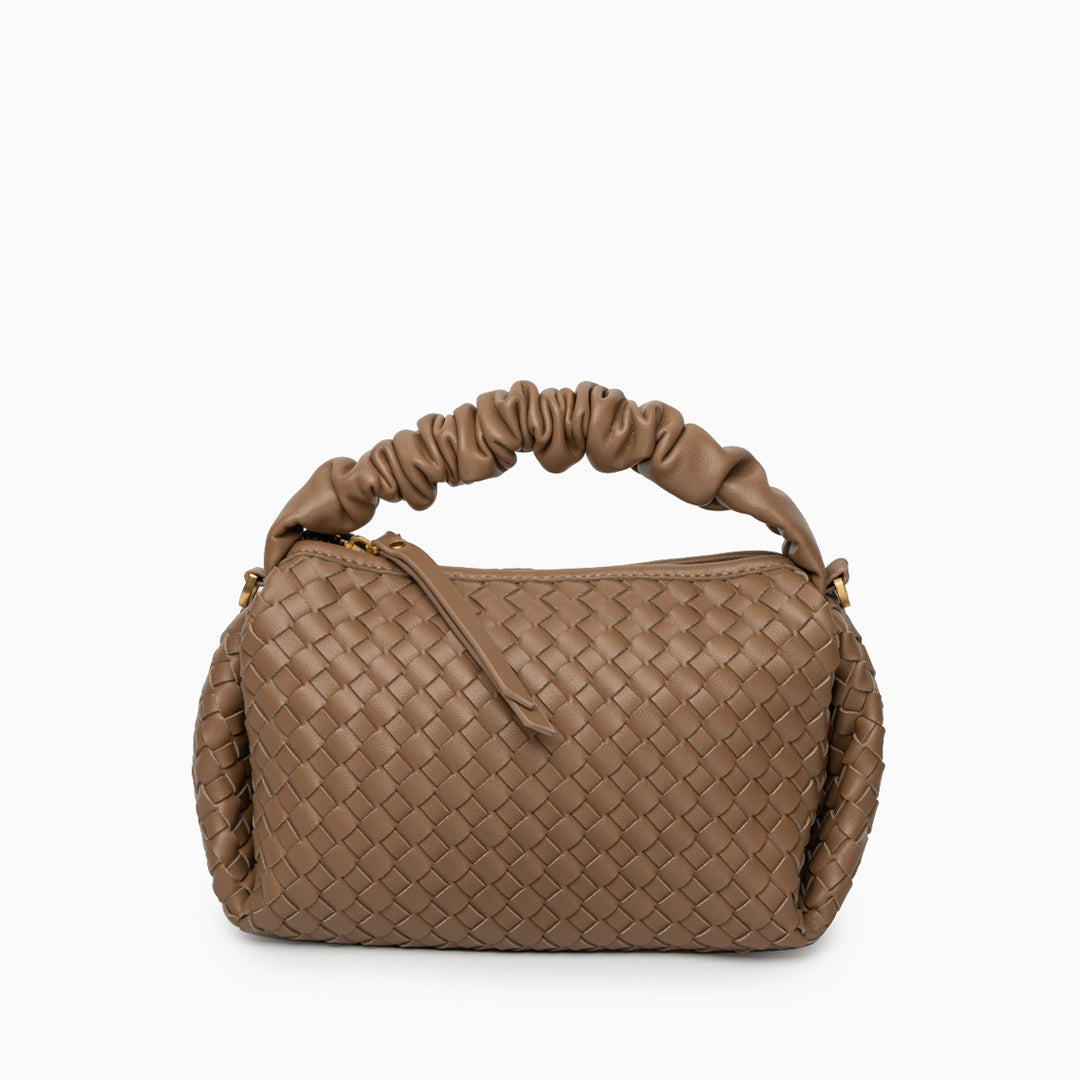 Blush Woven Soft Handbag – FIORENE