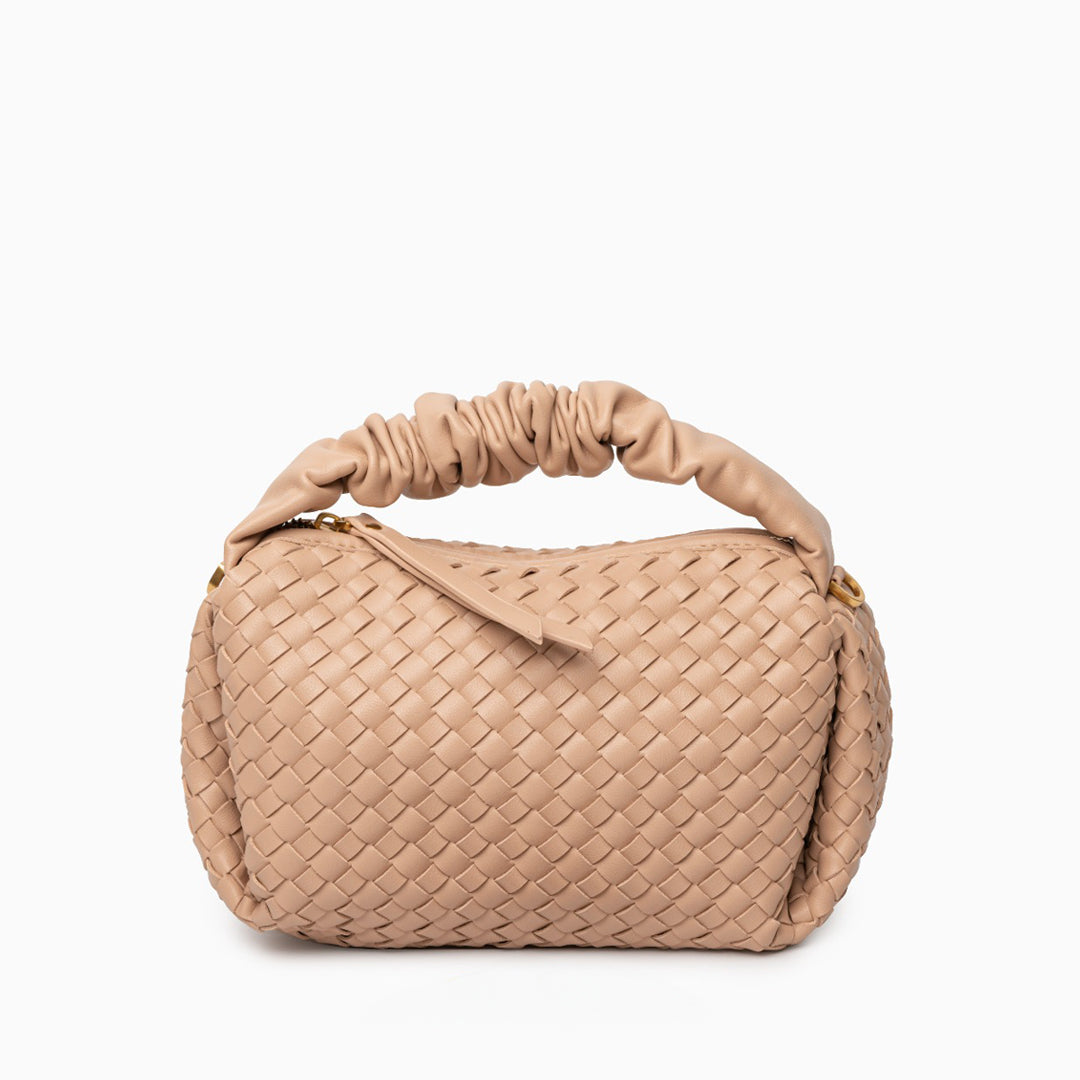 Blush Woven Soft Handbag – FIORENE