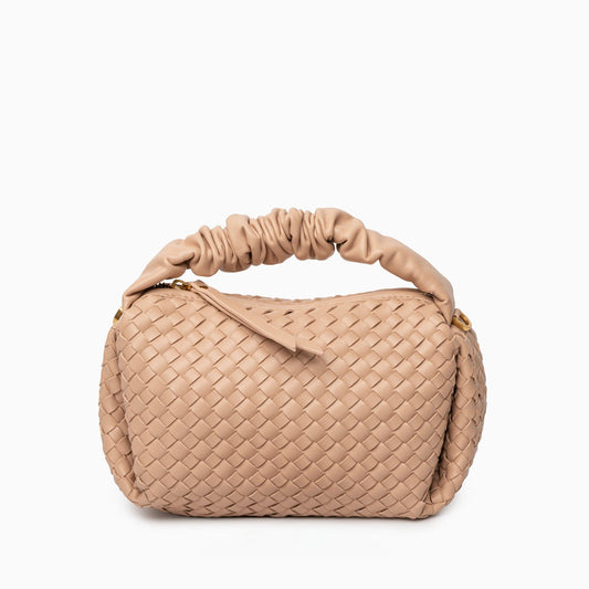 Blush Woven Soft Handbag – FIORENE