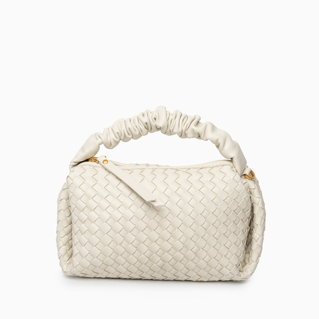Blush Woven Soft Handbag – FIORENE