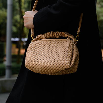 Blush Woven Soft Handbag – FIORENE