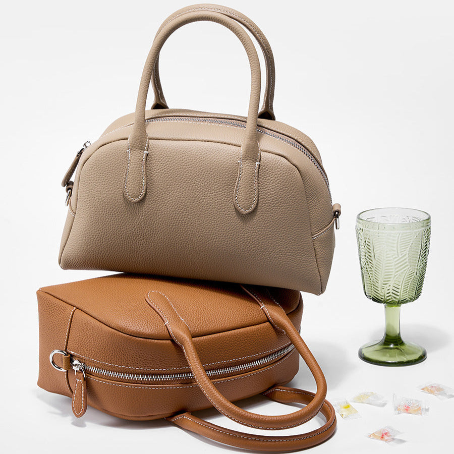 Mocha Pebble Handbag – FIORENE