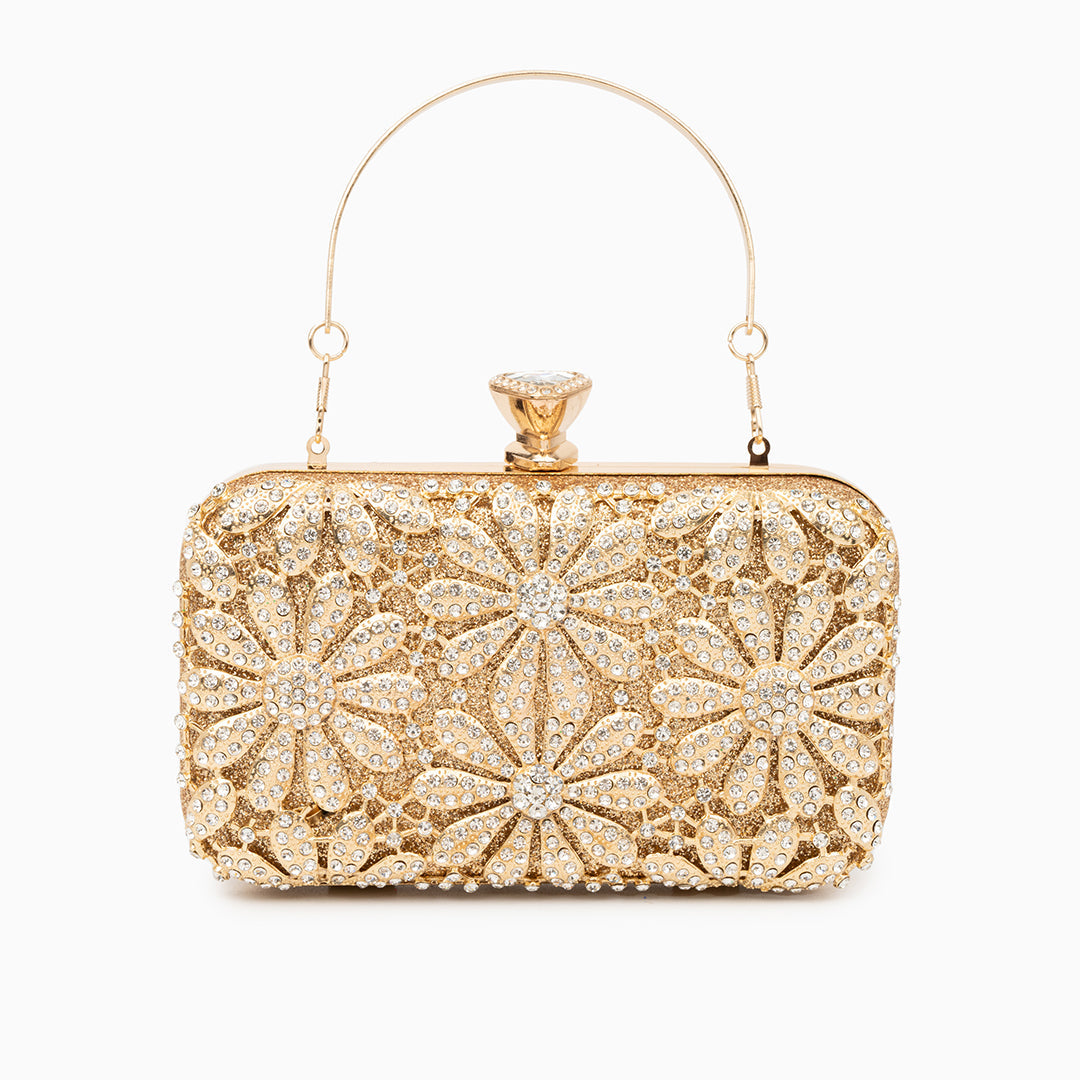 Golden Daisy Spark Clutch – FIORENE