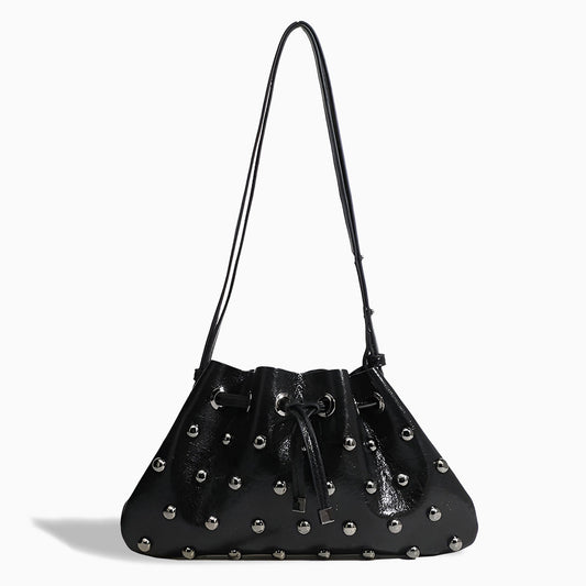 Glam Studded Shoulder Bag - FIORENE