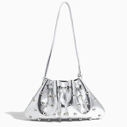Glam Studded Shoulder Bag - FIORENE