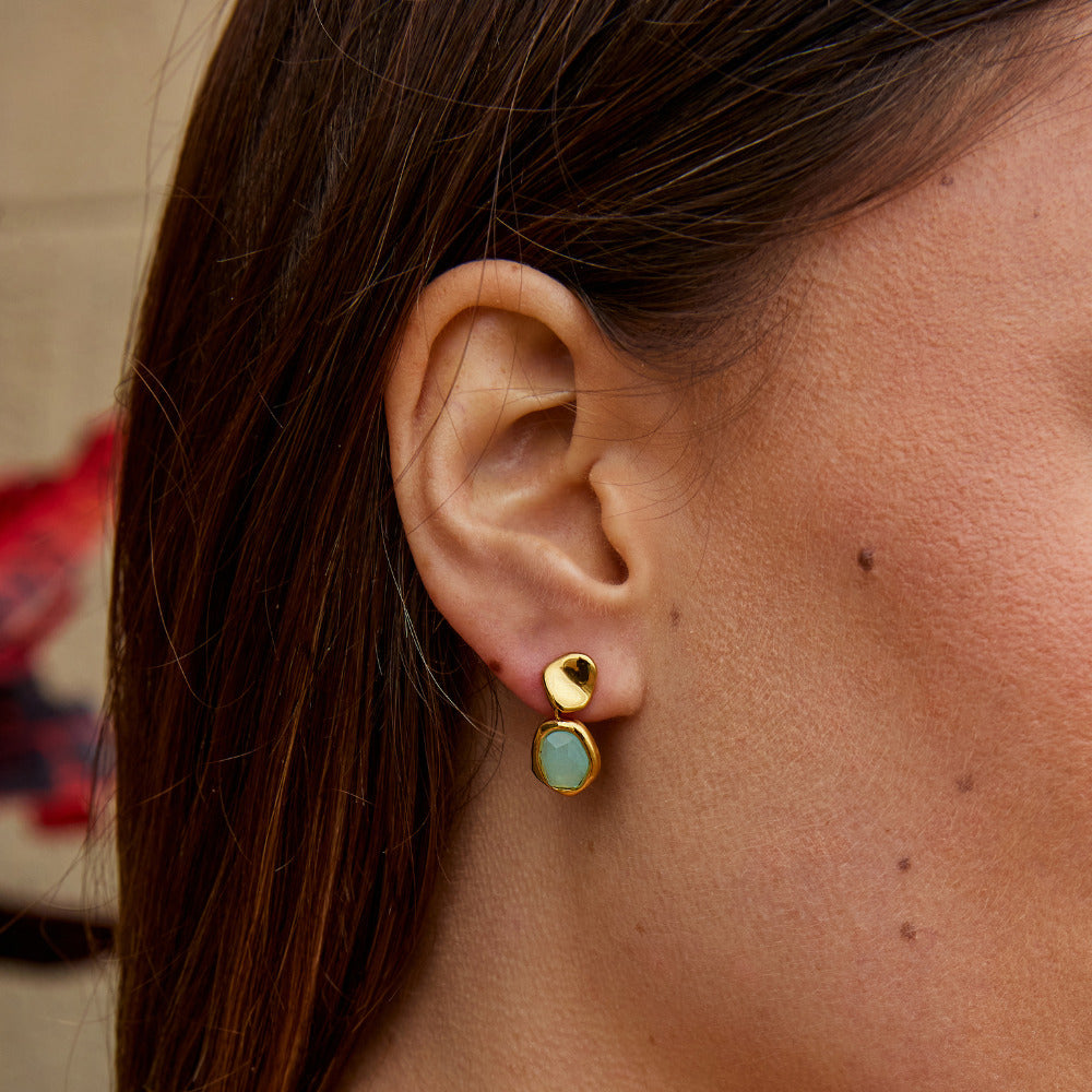 Mint Organic Drop Earring – FIORENE