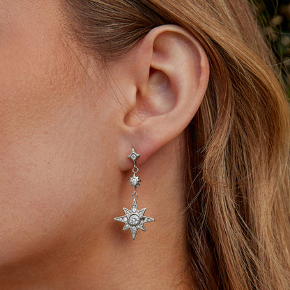 Silver Lunar & Star Charm – FIORENE