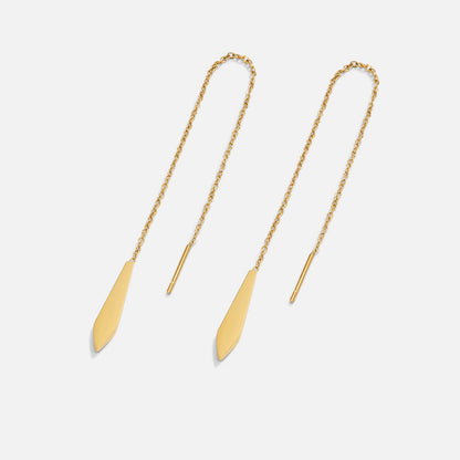 Golden Needle Earrings – FIORENE