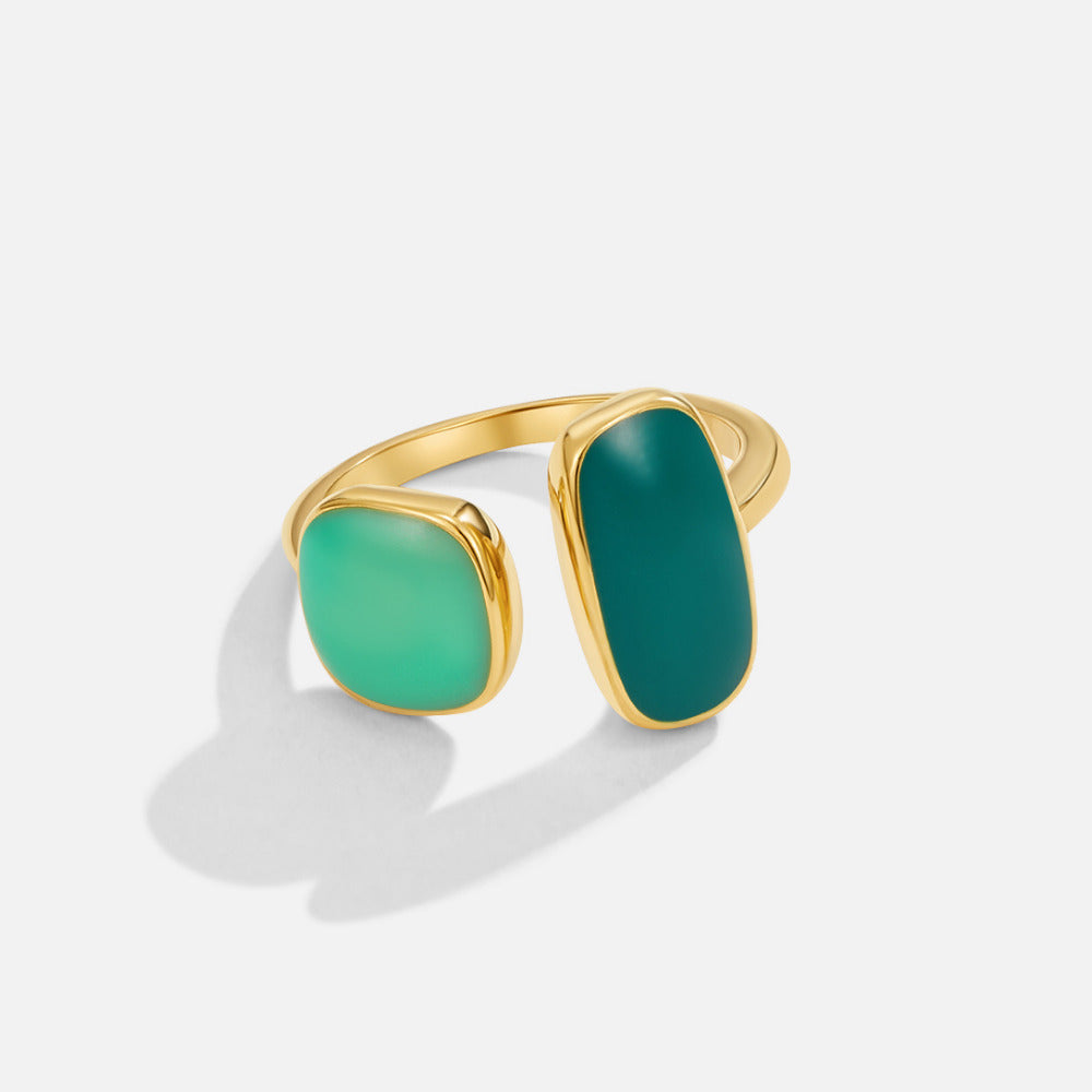 Emerald Duo Ring – FIORENE