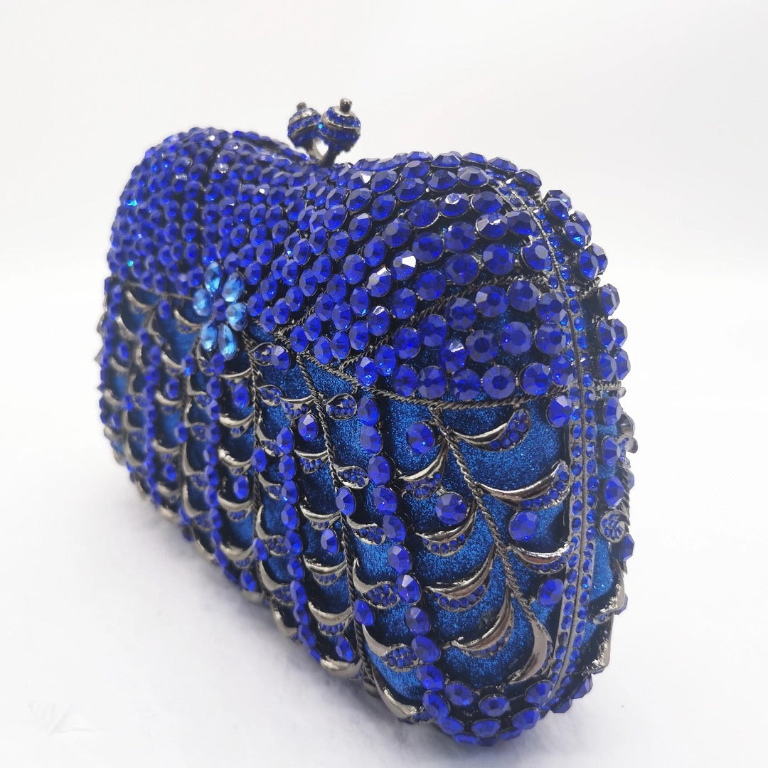 Sapphire Twilight Fan Clutch – FIORENE