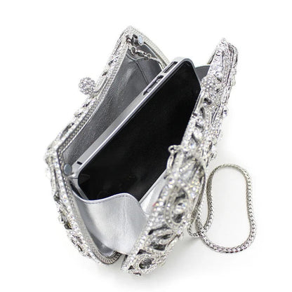 Baroque Frost Crystal Clutch – FIORENE