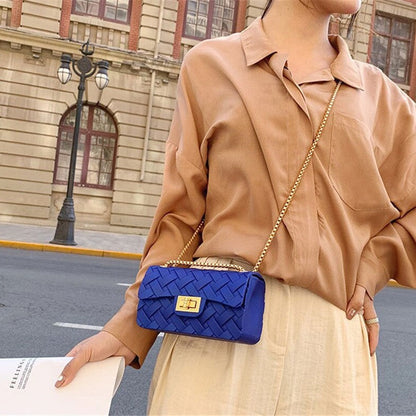 Azzurra Woven Crossbody Bag – FIORENE
