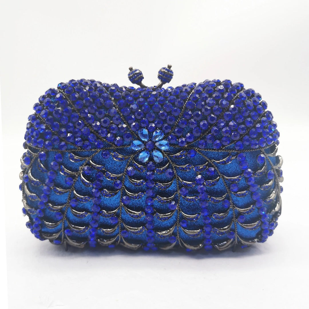 Sapphire Twilight Fan Clutch – FIORENE