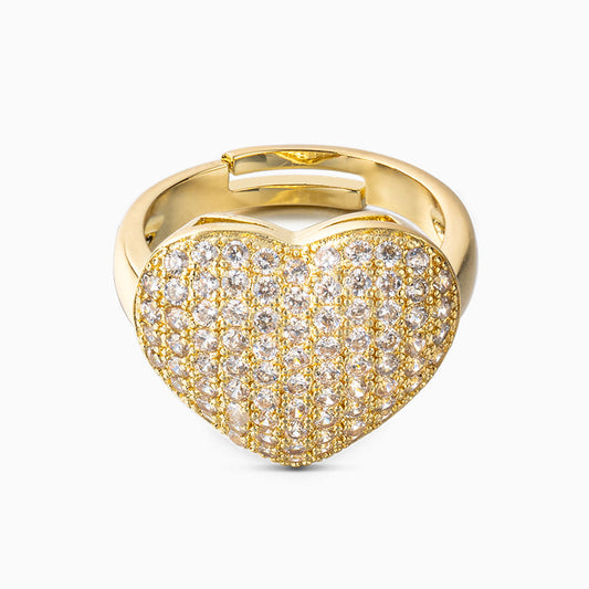 The Hills Heart Charm Ring - FIORENE