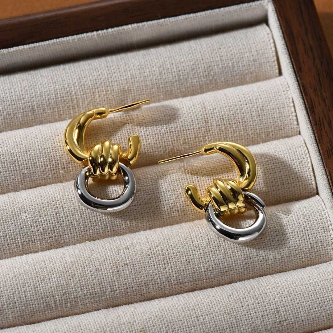 Twist Link Duo Earrings – FIORENE