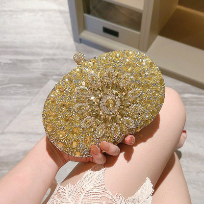 Rosé Blossom Crystal Clutch – FIORENE